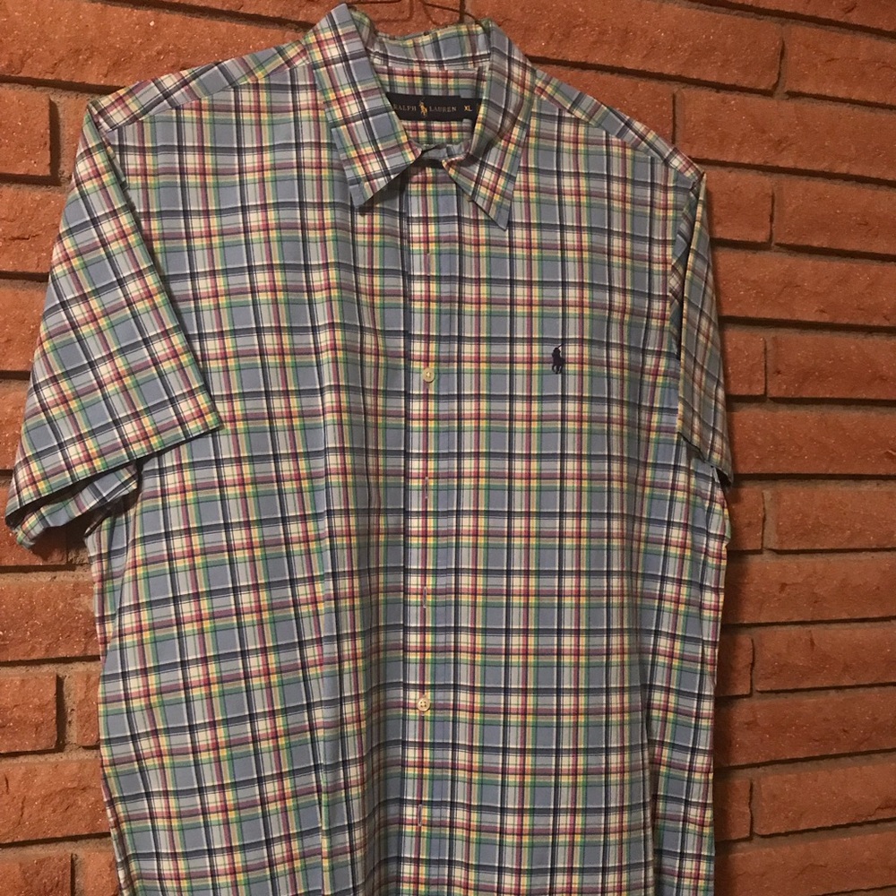 Ralph Lauren Button Down Pattern Dress Shirt
